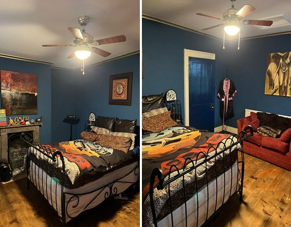 Character bedroom refresh, deep blue, Leicester